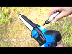 Tronçonneuse rechargeable de travail du bois de 2 batteries tronçonneuse électrique de branche d'arbre de 6 pouces
