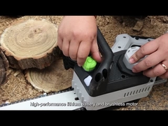 Mini Chainsaw tenu dans la main
