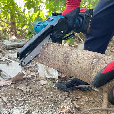 Electric Battery Chainsaw Woodworking Portable Wood Cutter Pruning Saw Mini 6 Inch Cordless Chainsaw